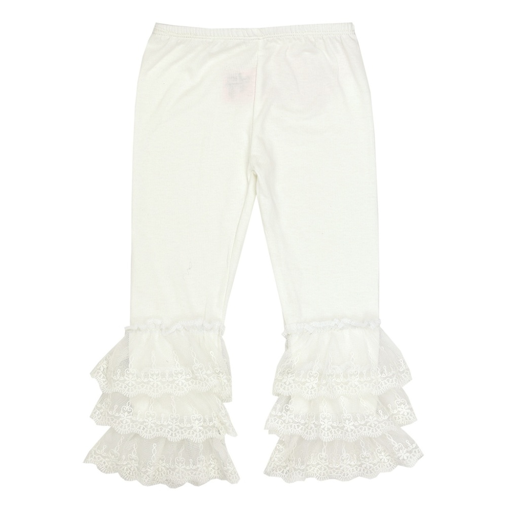 Girls Haute Baby White Ruffled Leggings 0047-0052